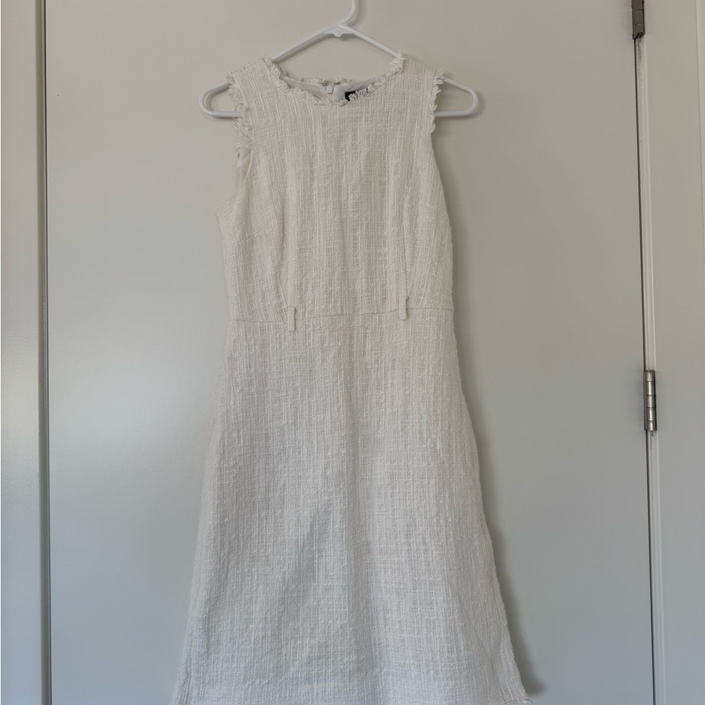 J. Crew White Sleeveless Dress